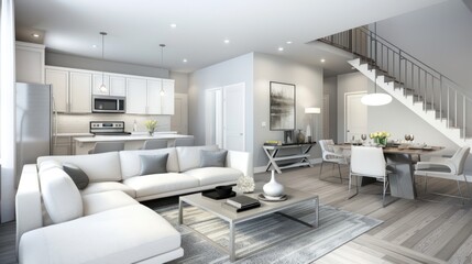 Fototapeta premium Modern Open Plan Living Space