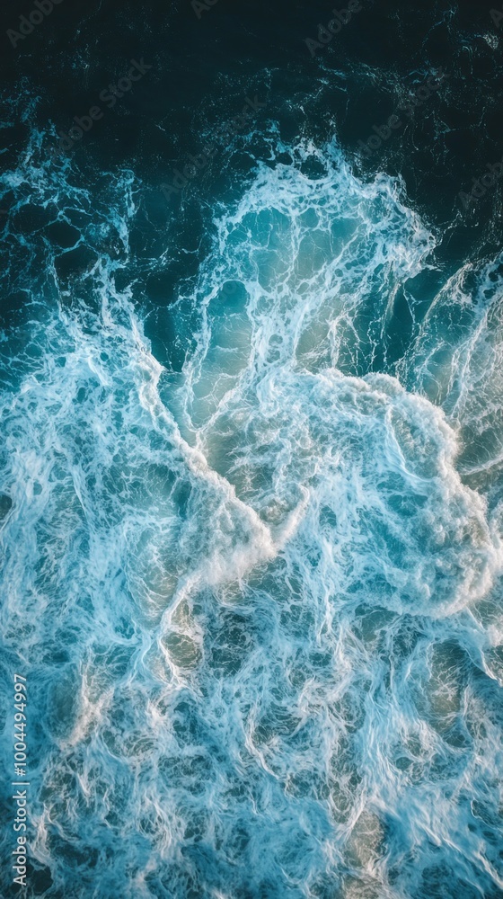 Poster The image is of a large wave in the ocean