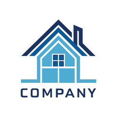 unique real estate home logo design template