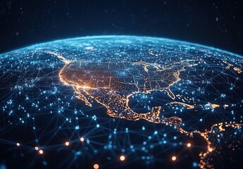 Digital Network Map with Connection Points
