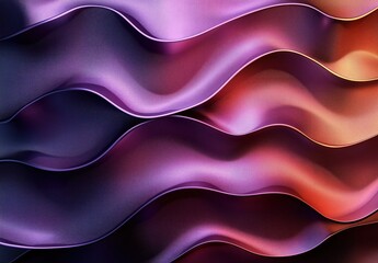 Vibrant Abstract Wavy Texture in Purple and Orange Hues