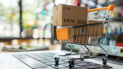 A local business using an e-commerce platform to sell products online, reaching customers in their region with same-day delivery options.