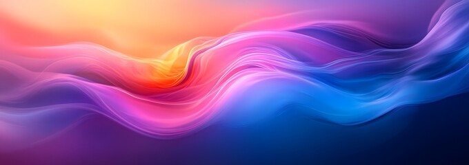 Fototapeta premium Abstract Gradient Background with Wavy Lines