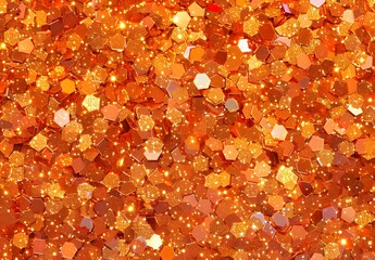 Seamless Orange Glitter Texture Background