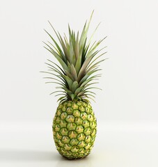 Fototapeta premium Pineapple isolated on white background. Clipping path.
