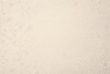 Vintage Beige Floral Pattern Paper Background