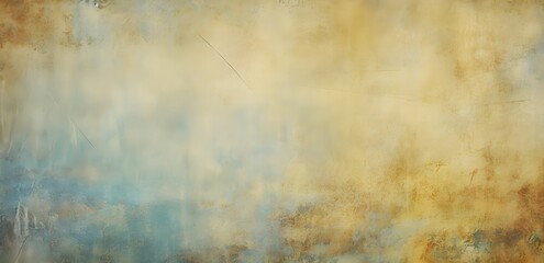 Vintage Grunge Background Texture With Faded Yellow And Blue Colors
