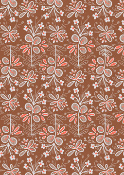 seamless pattern with flowers