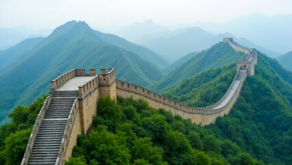 The Great Wall of China. Generative AI