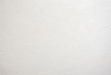 Elegant White Damask Floral Pattern Background