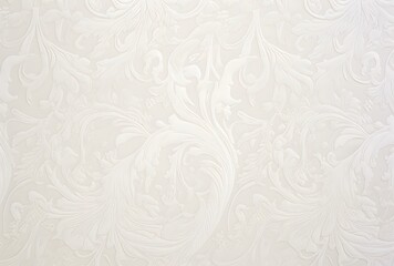 Fototapeta premium Elegant White Damask Pattern Background