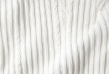 Obraz premium White Knit Fabric Texture Background