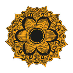 Enchanting White Intricate Floral Islamic Mandala Circles Decoration With Blank Horizontal Vector Background Or New Design Colorful Mandala, New Mandala Concept