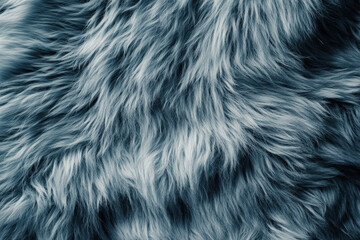 Fototapeta premium Soft blue fur texture: a cozy, luxurious touch perfect for interior design and textile art inspiration. Generative AI