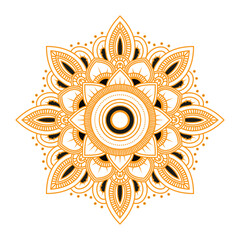 Enchanting White Intricate Floral Islamic Mandala Circles Decoration With Blank Horizontal Vector Background Or New Design Colorful Mandala, New Mandala Concept