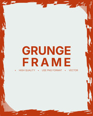 Hand Drawn Vintage Grunge Frame Overlay, Ink Brush Strokes, Black Paint, Invitation, Coupon, Book Cover, Gift Card, Banner halftone Overlay Abstract Border Design. 