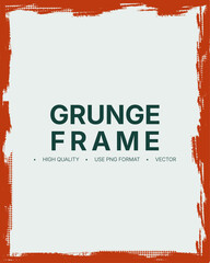 Hand Drawn Vintage Grunge Frame Overlay, Ink Brush Strokes, Black Paint, Invitation, Coupon, Book Cover, Gift Card, Banner halftone Overlay Abstract Border Design. 