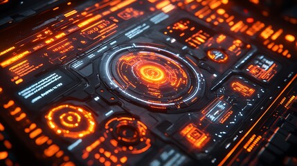 Obraz premium A digital user interface with interactive features and innovative design elements. 