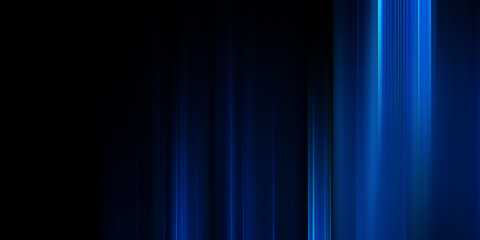 Motion light effect for banners. Blue lines. The effect of speed on a dark background
