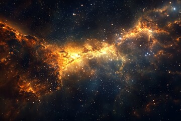 Fototapeta premium An awe-inspiring visual representation of the boundless universe, capturing the infinite wonders of the cosmos and the celestial beauty beyond