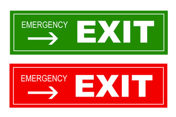 exit sign icon