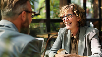 A philanthropist meeting with a wealth advisor to plan long-term giving strategies, including charitable trusts and foundations.