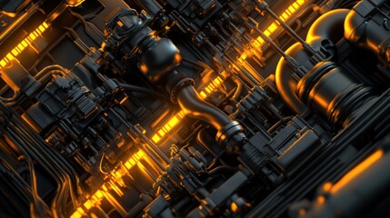 Futuristic Machine Abstract