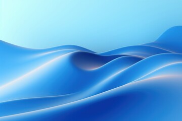 Obraz premium Futuristic wave blue background nature simplicity.