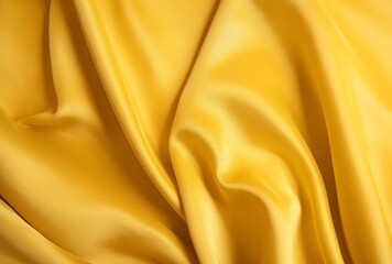 Fototapeta premium Golden Yellow Satin Fabric Texture Background