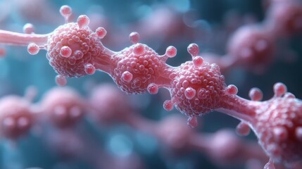 Fototapeta premium Microscopic View of Cancer Cells