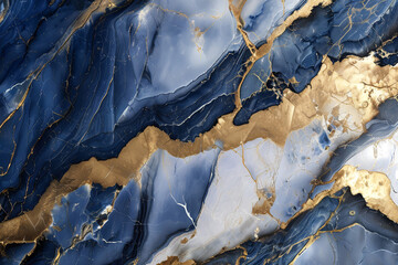 Luxurious abstract fluid art painting in alcohol ink technique,with colorful mix of paints. Imitation marble stone cut, luminous gold veins. Soft and dreamy design.