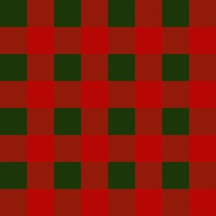 Seamless red-green plaid pattern, warm colors for winter, Christmas, New Year