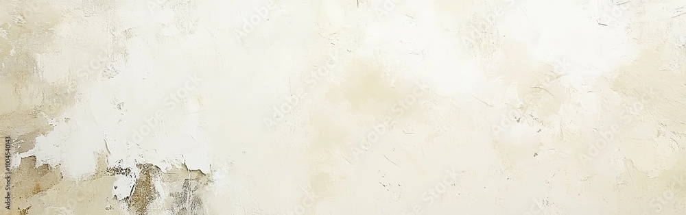 Poster abstract textured wall in soft beige tones with visible cracks, peeling paint, and weathered details