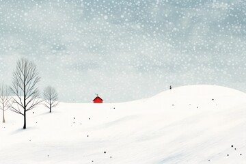 Snow field outdoors winter nature.