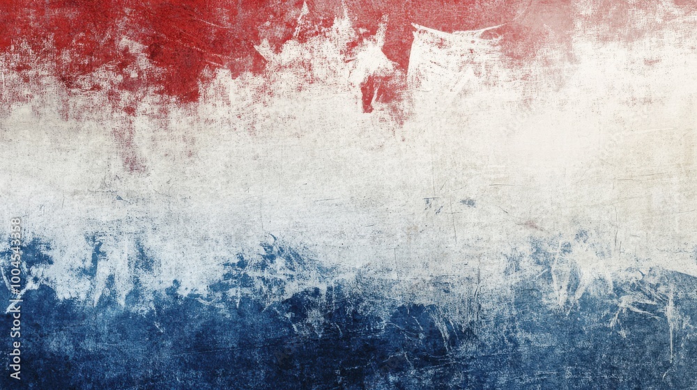 Poster rustic textured background featuring a faded design of red, white, and blue, evoking a vintage patri