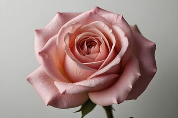 pink rose on a black background