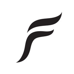 F letter logo template