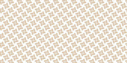 Golden seamless pattern. Gold and white vector floral texture. Abstract geometric background.