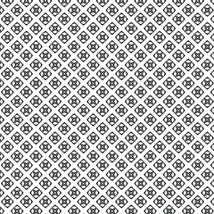 Black and white vector seamless pattern with small diamonds , star shapes ,rhombuses .Abstract black and white geometric texture .Simple minimal wide repeat background 