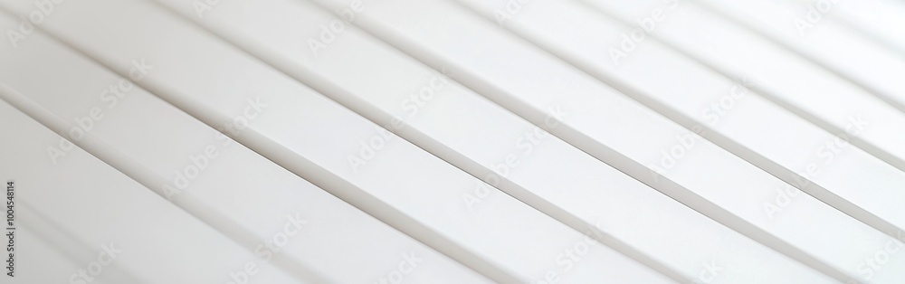 Aufkleber white textured surfaces with parallel lines reflecting natural light in a minimalist interior settin