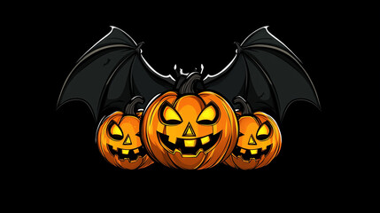 happy halloween Logo Design illustration