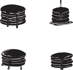 Fast food silhouette Chinese food icon