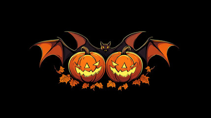 happy halloween Logo Design illustration