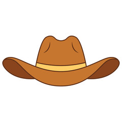 Cowboy hat isolated on white