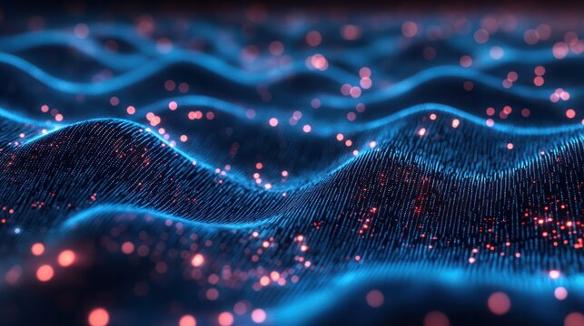 Abstract digital data background. Can be used in the description of network abilities, technological processes, digital storages, science, education, etc.