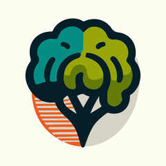 Fototapeta premium Fresh Vegetable Vector Design Element: Vibrant, High-Quality Graphics for Healthy Food Illustrations