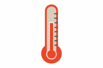 Creative vector illustration of thermometer for measuring temperature