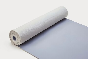 Fototapeta premium White yoga mat mockup weaponry blade razor.