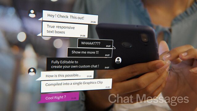 Simple Responsive Chat Messages 