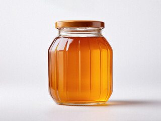 Honey Jar Isolated On White Background